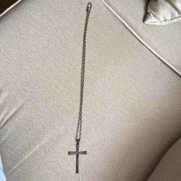 Milor Italy Black Oxygenized Cross 28” necklace - Picture 4 of 5